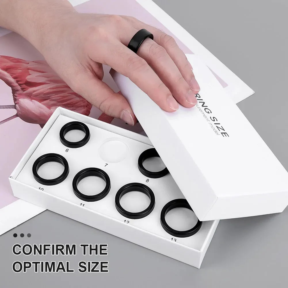Smart Ring Sizing Kit Ring Measurement Tool 8 Sample Ring Used to Measure the Size 6-13 Smart Ring Ring Sizing Kit Sizes 6 to 13