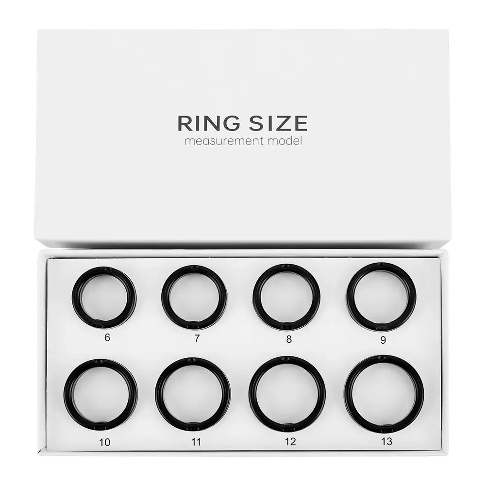 Smart Ring Sizing Kit Ring Measurement Tool 8 Sample Ring Used to Measure the Size 6-13 Smart Ring Ring Sizing Kit Sizes 6 to 13