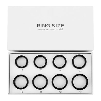 Smart Ring Sizing Kit Ring Measurement Tool 8 Sample Ring Used to Measure the Size 6-13 Smart Ring Ring Sizing Kit Sizes 6 to 13
