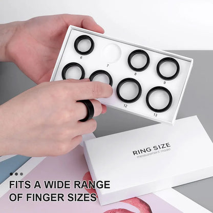 Smart Ring Sizing Kit Ring Measurement Tool 8 Sample Ring Used to Measure the Size 6-13 Smart Ring Ring Sizing Kit Sizes 6 to 13